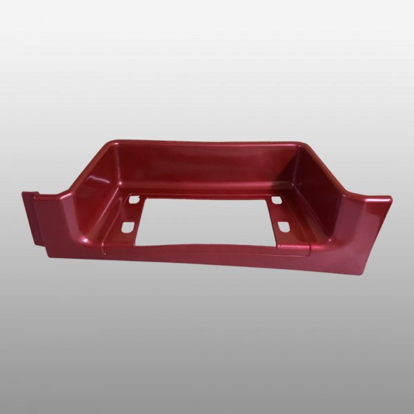 WG1641240113-RED - Подножка нижняя левая красная Евро 3 на Howo A7, Howo Sinotruk, Howo T5G, Sitrak