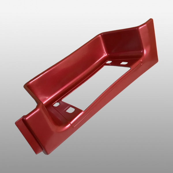 WG1641240113-RED - Подножка нижняя левая красная Евро 3 на Howo A7, Howo Sinotruk, Howo T5G, Sitrak