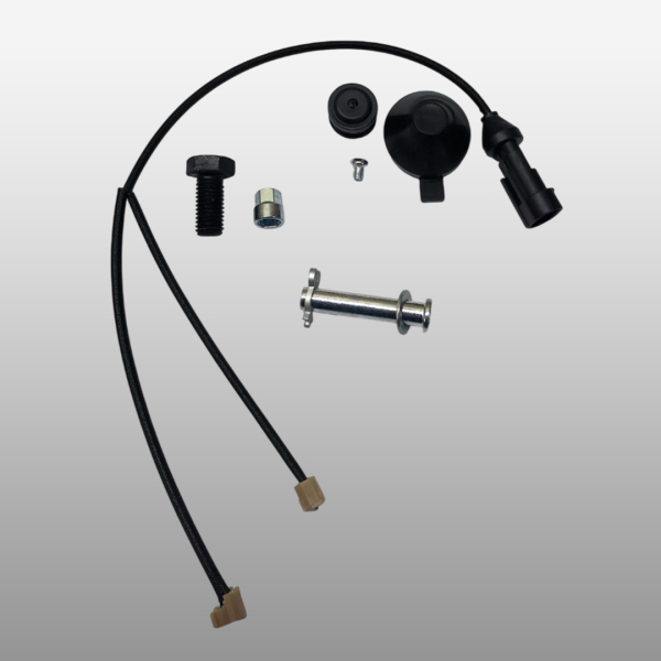 RP3501QA225040XLB1 - Комплект колодок 2 шт. задние (колодки HLP3502B1-1300 с прижимной пластиной и датчиком) на Foton Auman 4189