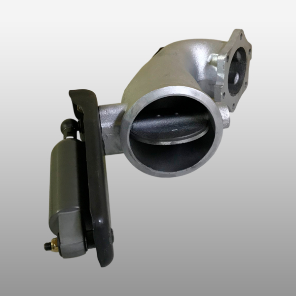 202V15201-6227 - Тормоз горный в сборе с трубой угловой MC13 на Sitrak C7H Max